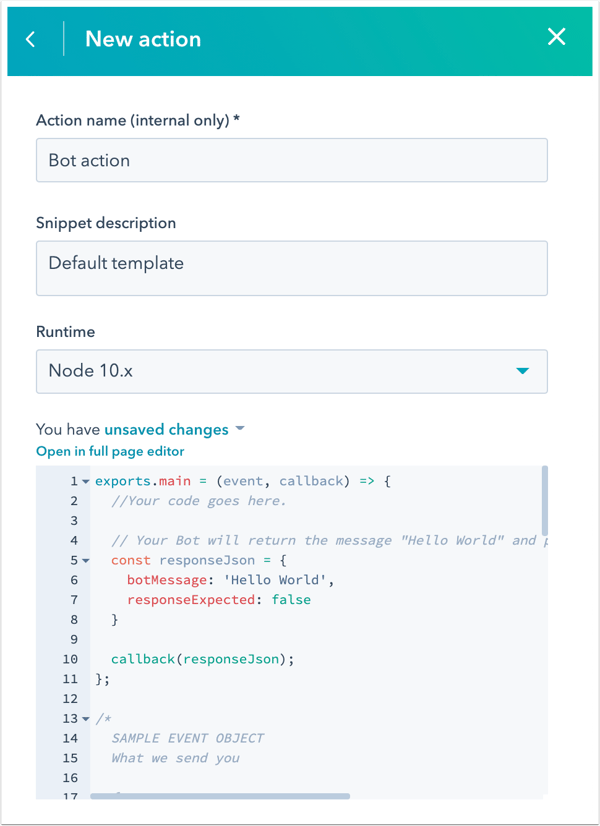 run-code-snippet-bot-action