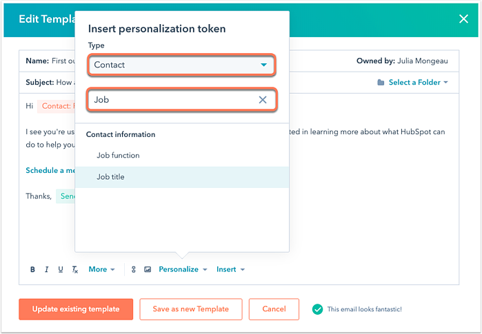Email templates & snippets - Inbnd